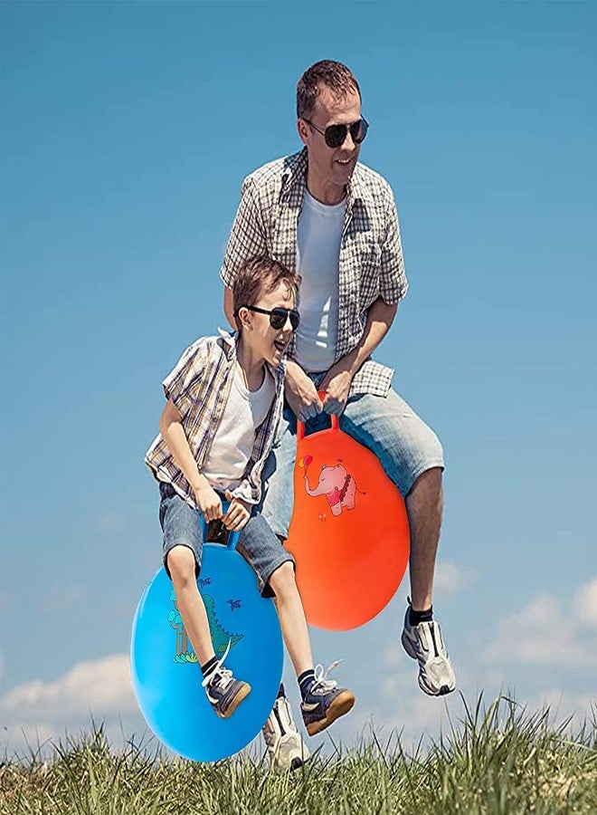 Mokshith Inflatable Jump Ball, Kids Hopper Ball Bouncy Ball, Balance Ball for Adults Kids Age 3+, Indoor Outdoor Hippity Hop Ball Toys Gifts Included Foot Air Pump MO-01 - Image 4